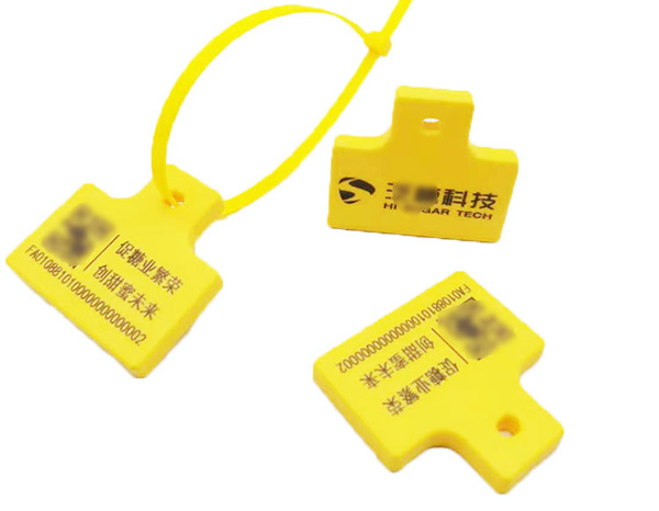 可重复使用尼龙扎带电子标签50x46mm-超高频rfid标签-分离式塑料扎带标签