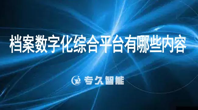 档案数字化综合平台有哪些内容