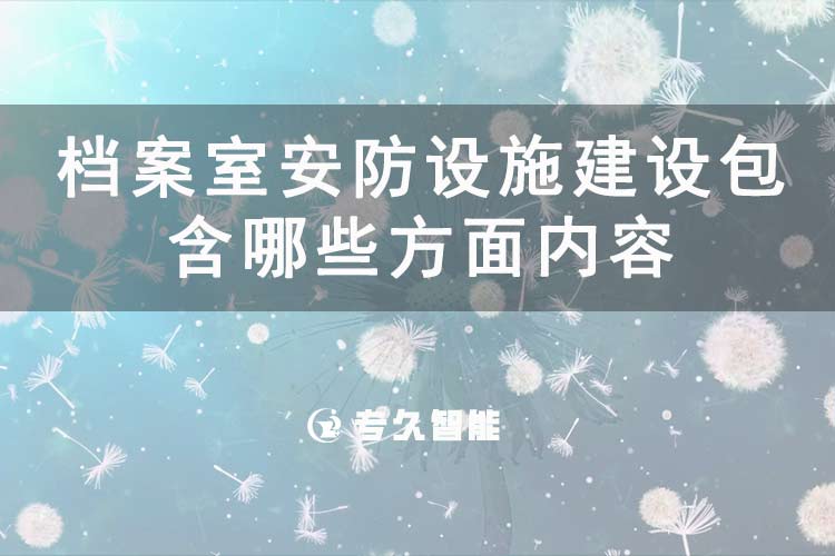 档案室安防设施建设包含哪些方面内容-专久智能